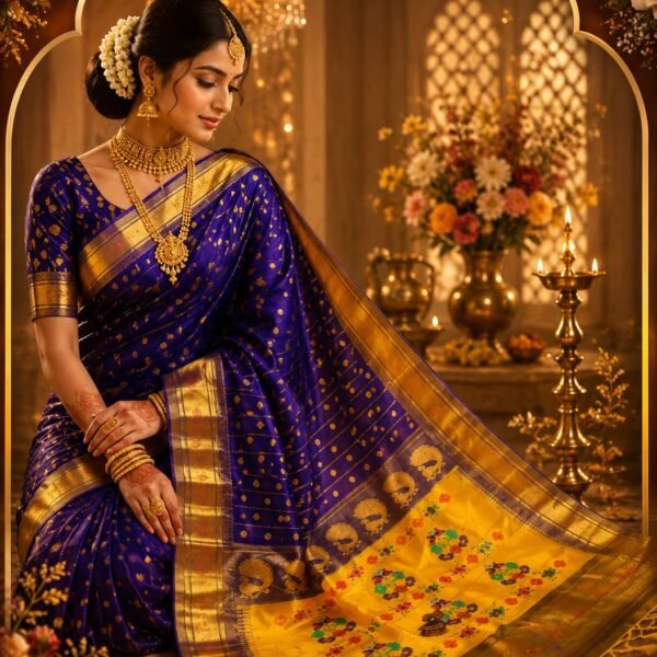 Unique Maharani Paithani Saree