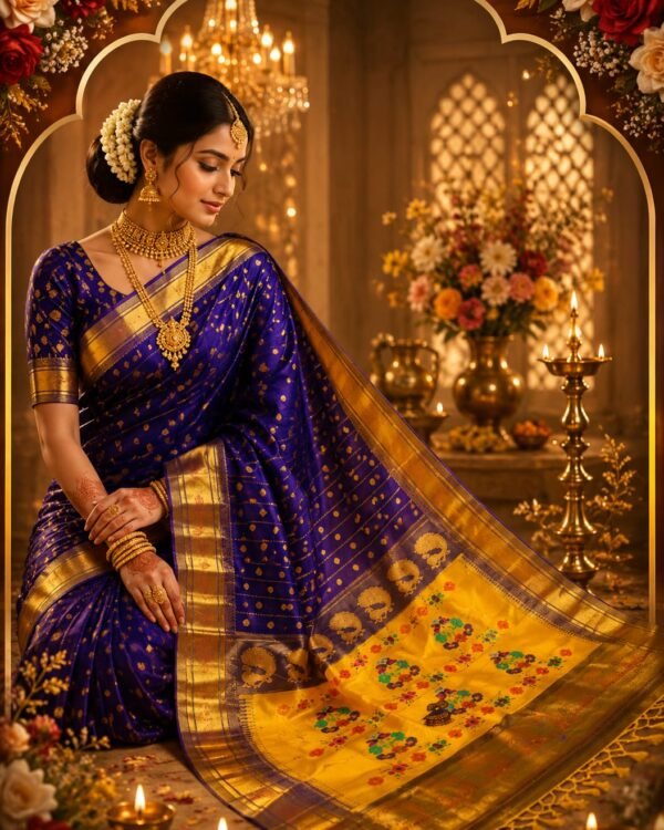 Unique Maharani Paithani Saree