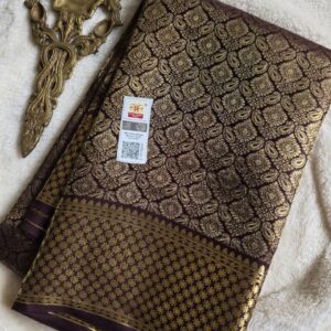 Pure crepe brocade Mysore silk sarees