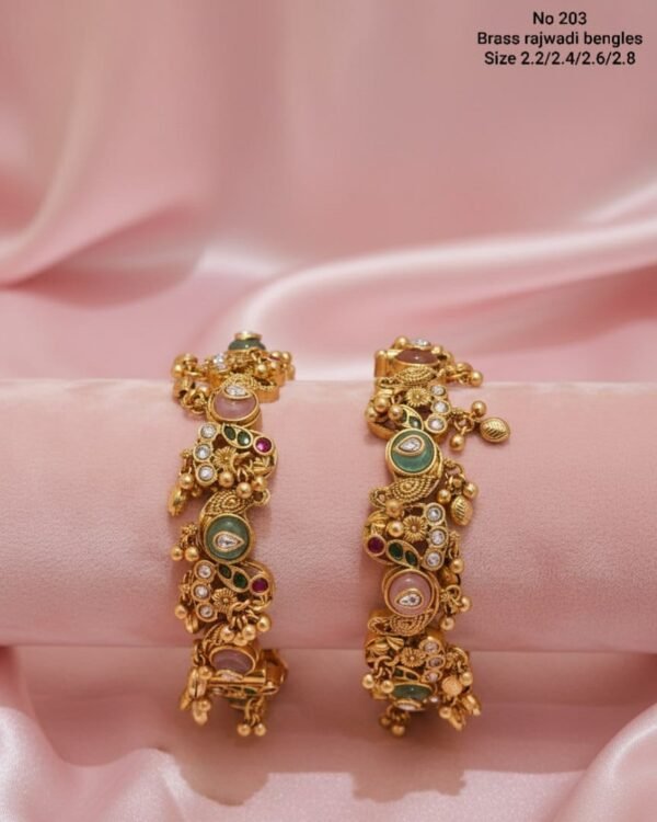 Beautiful Brass Rajwadi Bangles