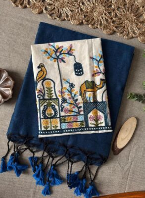 Beautiful Handloom Khadi Cotton Saree