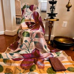 Zari border pure handloom tussar saree