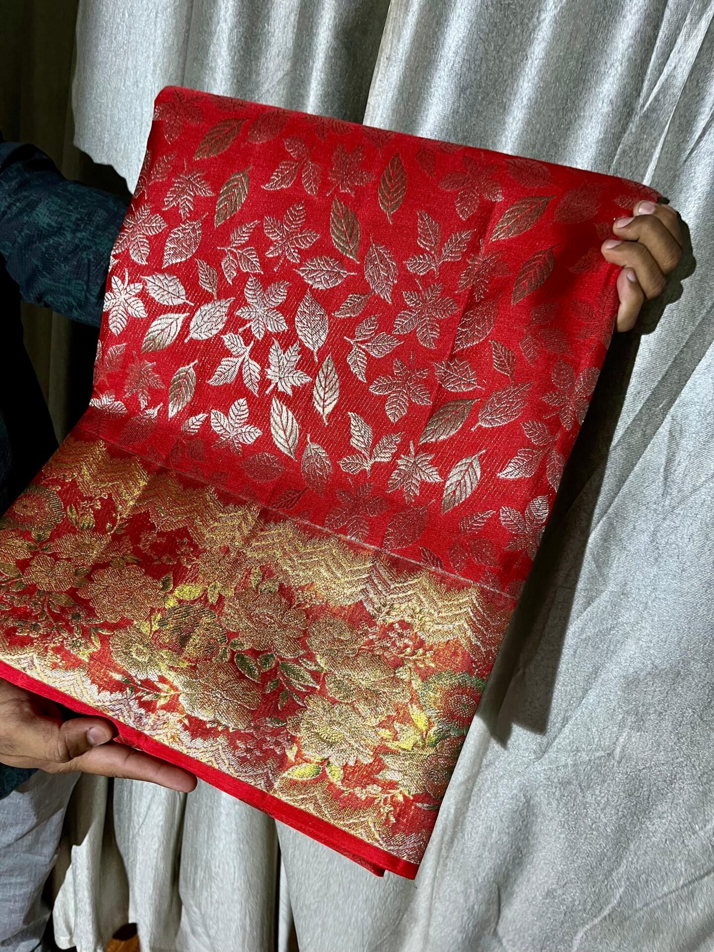 Bridal wear pure kanchipattu resham warp