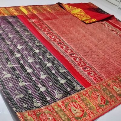 Buy Pure Kanchipuram Resham Meenakari Bridal Kanchipuram Collections – 40% Off | Wedding Silk Collection