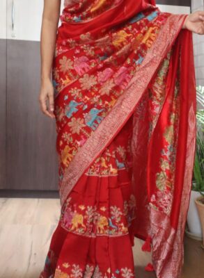 Elegant pure tussar silk saree