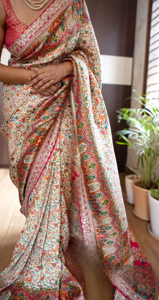 Party wear saree for weddings 