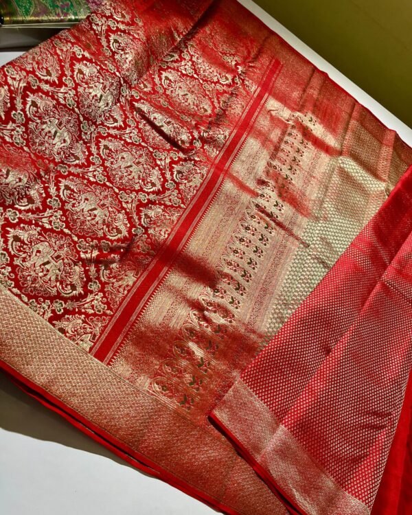 Exclusive wedding collection pure kanchipattu resham warp meenakari brocade designs ✨