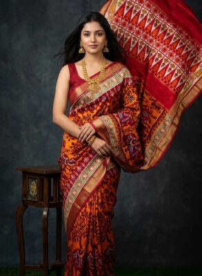 Ikkat Silk Sarees for Bridal