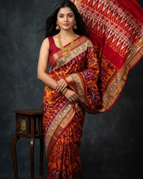 Ikkat Silk Sarees for Bridal
