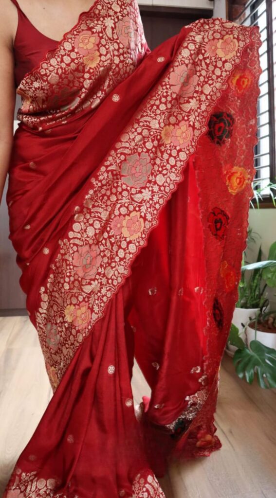 Party wear saree for weddings 