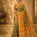 Bridal wear pure kanchipattu tissue