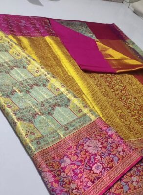 Bridal wear pure kanchipattu tissue Where To Buy A Kanchipuram Pure Tissue Silk Saree