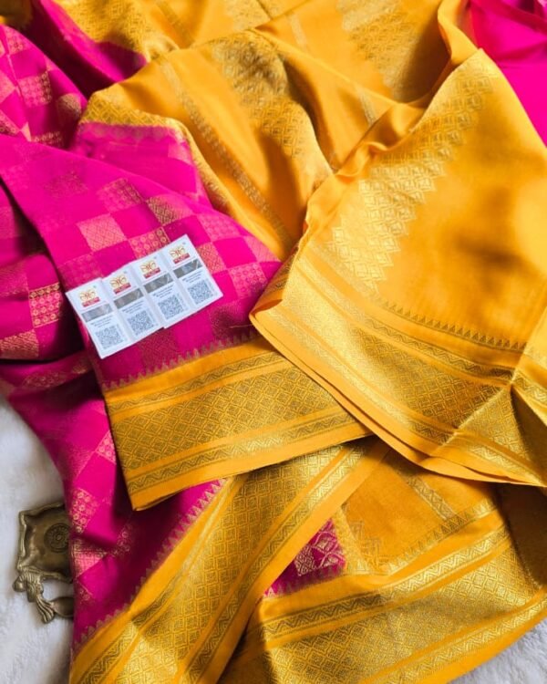Exclusive pure crepe mysore silk sarees
