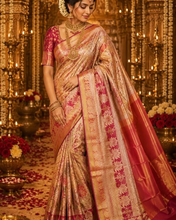 Meenakari exclusive designs saree