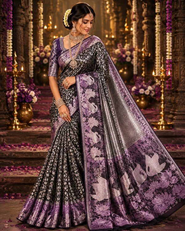 New Meenakari 1g premium saree