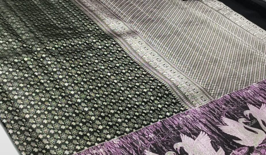 New Meenakari 1g premium saree Buy 100% Pure Kanchi Tissue Silk Online