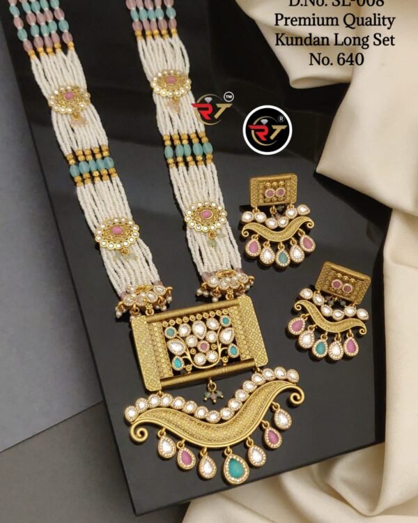 Premium Kundan Long Set