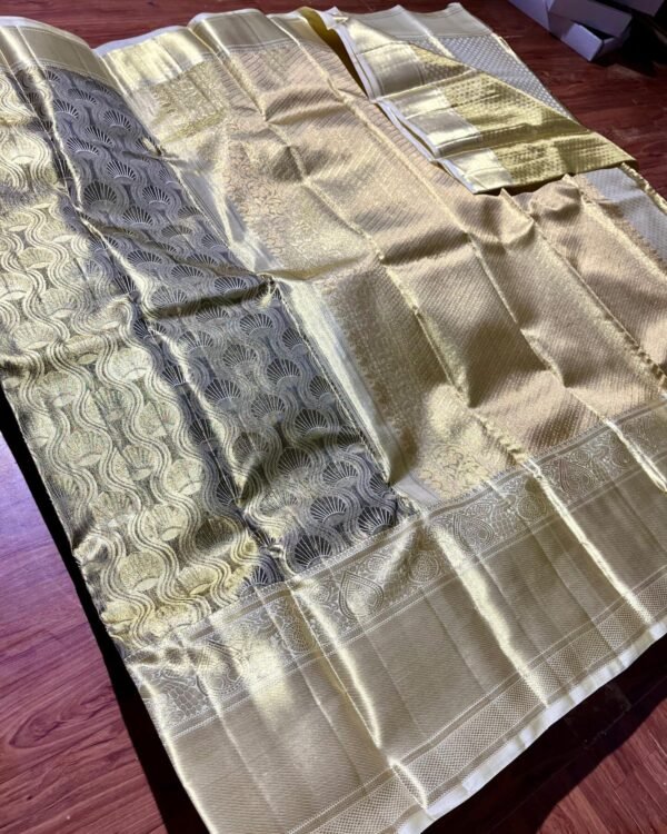 Pure Kanchipuram Tissue Meenakari Bridal Wear