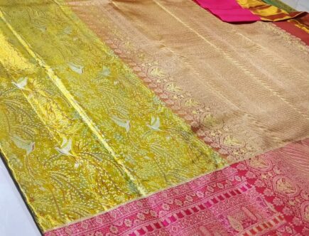 Pure kanchipattu tissue edge to edge 1g brocade Best Kanchipuram Tissue Sarees for Brides 2026