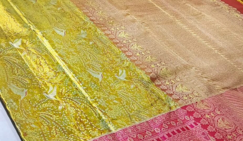 Pure kanchipattu tissue edge to edge 1g brocade Best Kanchipuram Tissue Sarees for Brides 2026