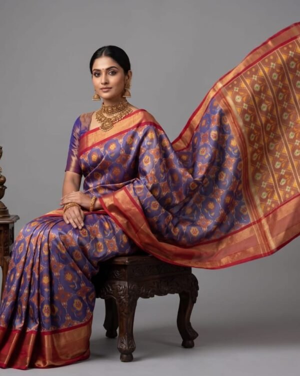 Simple Ikkat silk sarees