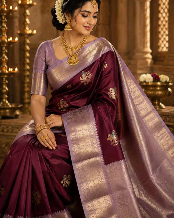 Traditional Elegant Kanchipuram Pure Silk Saree
