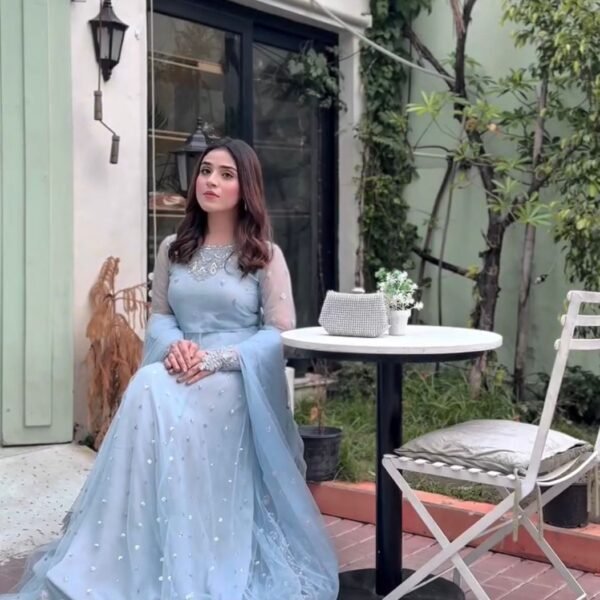 Blue Dress Party Wear 