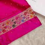 Banarasi Handloom Mashru Silk Saree Paithani Border