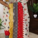 Beautiful Ikkat weaving on pure Munga silk sareesWhatsApp Image 2026 03 16 at 6.19.31 PM