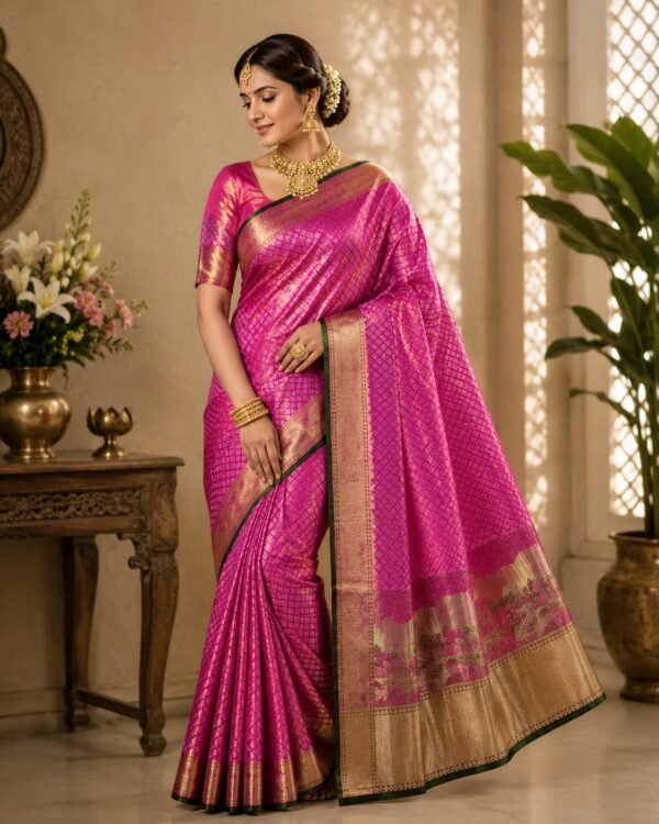 Beautiful pure kanchipattu tissue