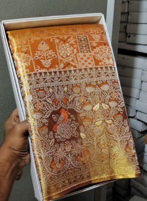 Beautiful pure kanchipattu tissue