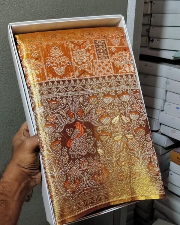 Beautiful pure kanchipattu tissue