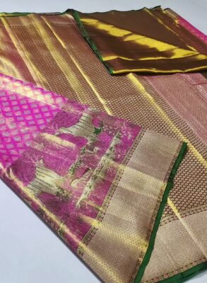 Beautiful pure kanchipattu tissue
