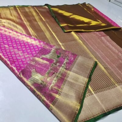 Beautiful pure kanchipattu tissue