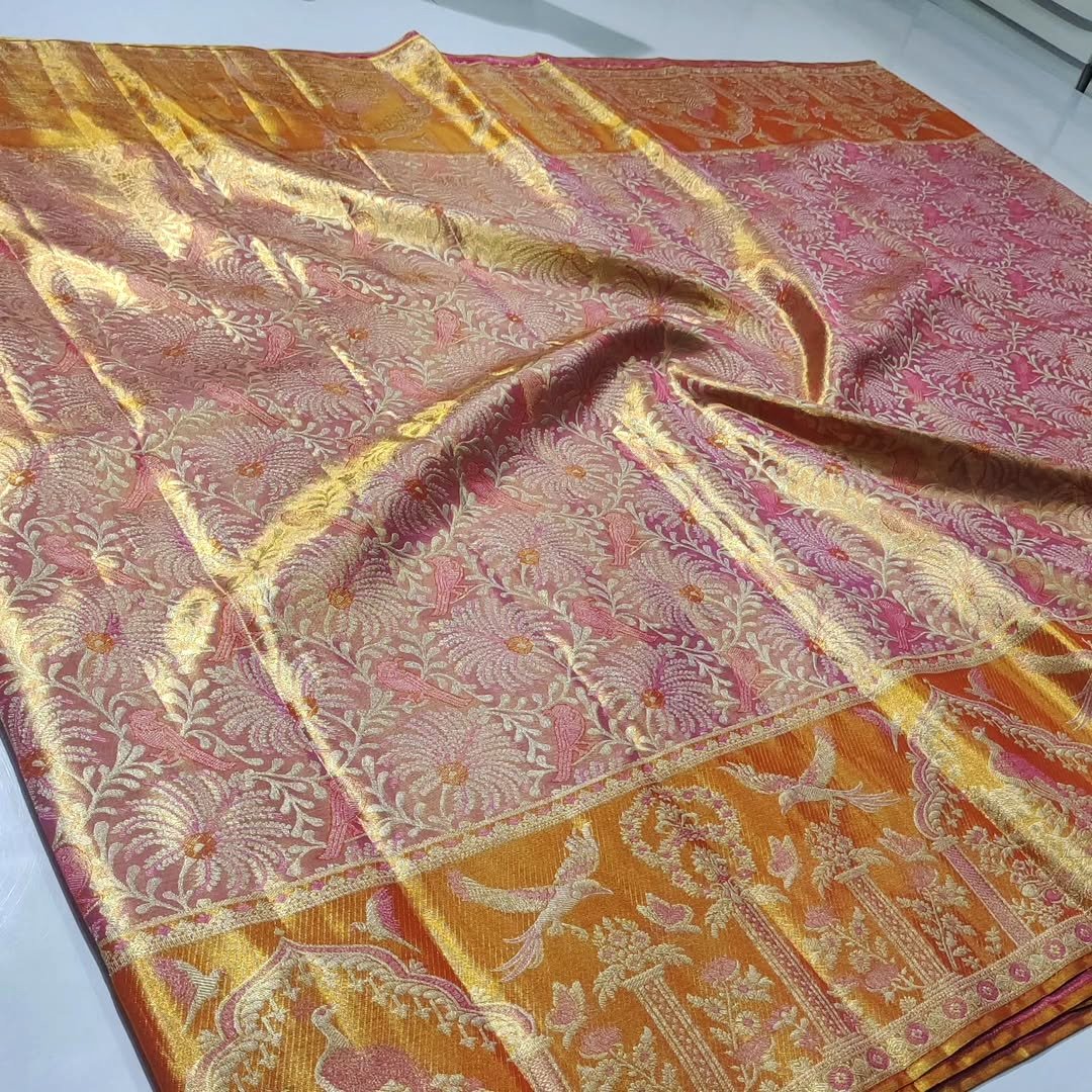 Bridal collection saree pure kanchipattu resham warp 2 Bridal collection saree pure kanchipattu resham warp