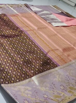 Bridal collection saree pure kanchipattu resham warp