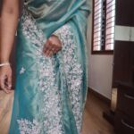 Crushed banarasi pure tissue silk saree