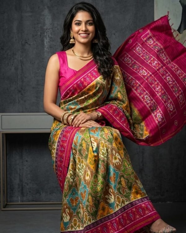 Exclusive Ikkat silk saree