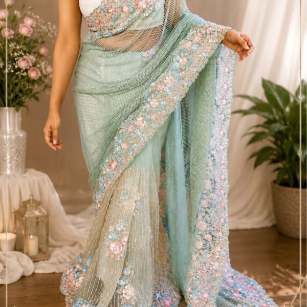 Glittering collection saree