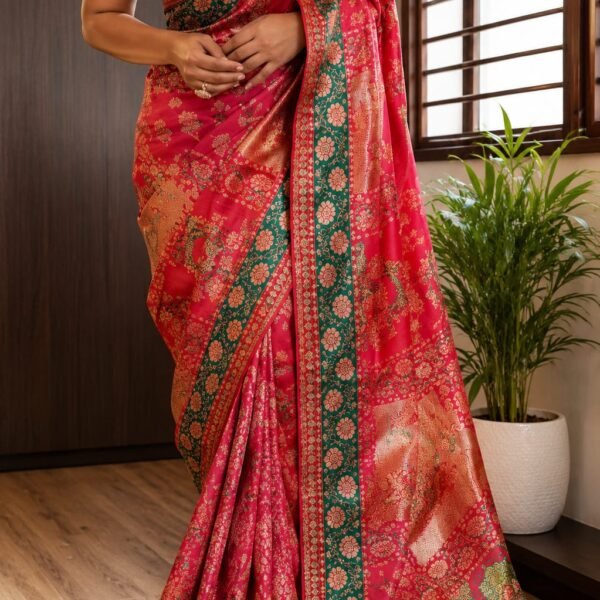 Grand Banarasi silk saree in a luxurious collection
