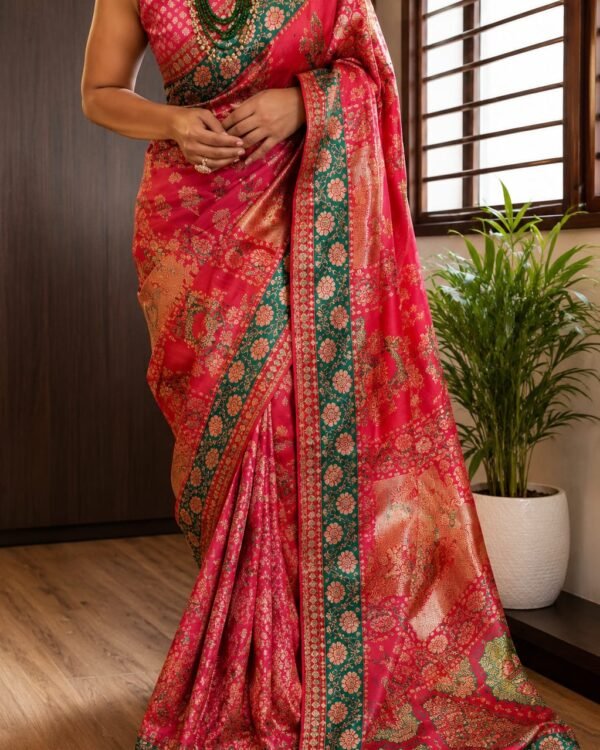 Grand Banarasi silk saree in a luxurious collection