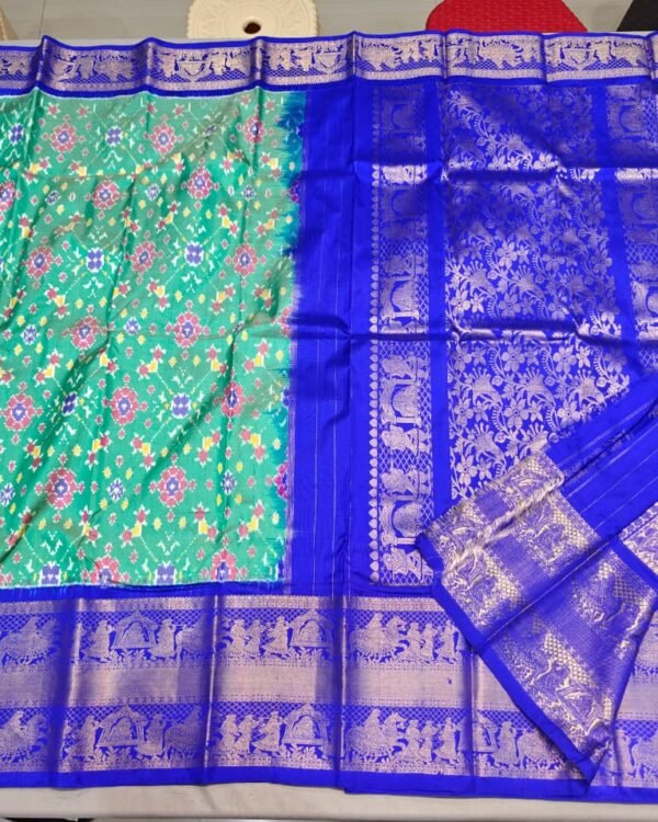 Kanchi Border Best Ikkat pattu sarees