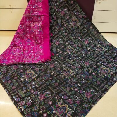 Madhubani Printed Saree 