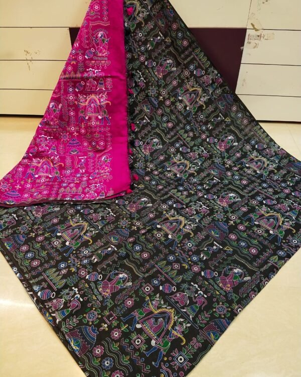Madhubani Printed Saree 