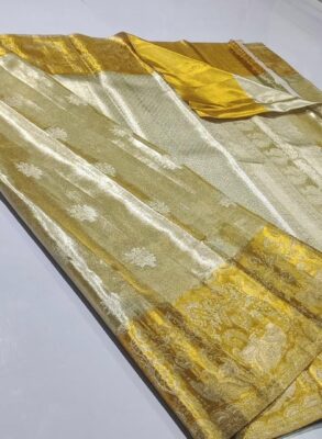 Meenakari border with all over butties designs