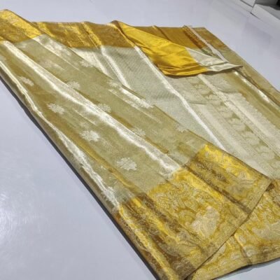 Meenakari border with all over butties designs