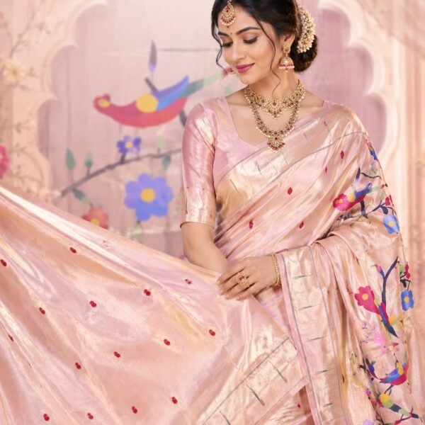 Paithani Designer Parrot Pallu Saree