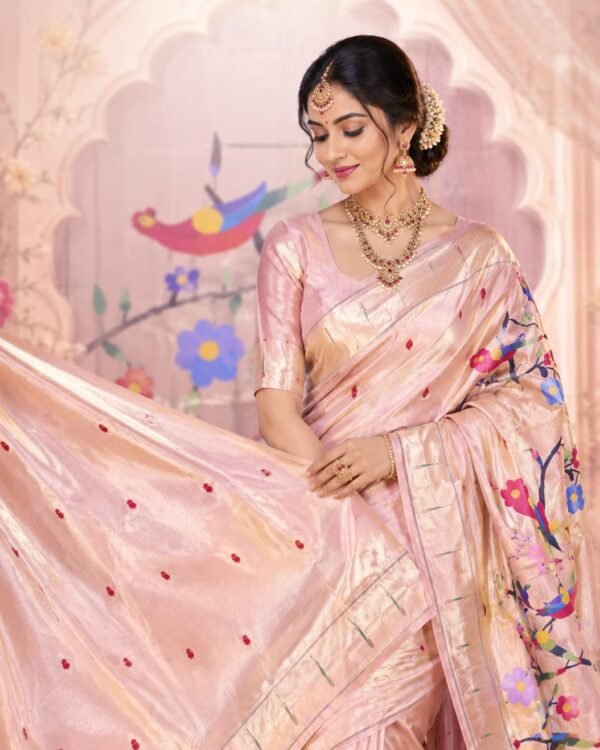 Paithani Designer Parrot Pallu Saree