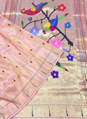 Paithani Designer Parrot Pallu Saree