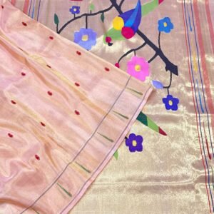 Paithani Designer Parrot Pallu Saree